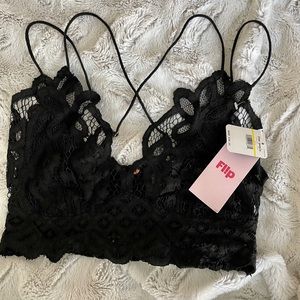 NWT Free People Black Bralette